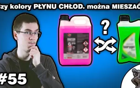 Mieszanie płynu do chłodnicy różowego z niebieskim - ryzykowne konsekwencje