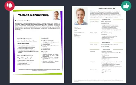 Tamara Mazowiecka, doradczyni klienta z doświadczeniem w branży e-commerce, szuka nowej pracy. Polska specjalistka od obsługi klienta.