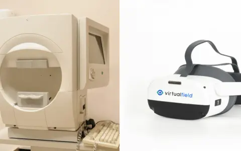 Urządzenie do badania pola widzenia i gogle VR Virtualfield. Poznaj, jak czytać wynik pola widzenia.