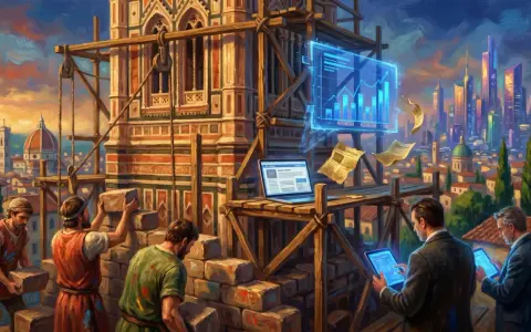 Costruzione di un duomo con muratori e ologrammi futuristici. Un racconto fantasy classe quinta che unisce passato e futuro.