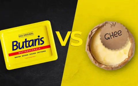 Butaris Butterchmalz vs. Ghee: Welcher ist der bessere Ghee Ersatz für Braten, Backen und Kochen?