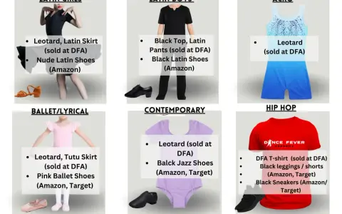 Completo danza per ogni stile: latino, acro, balletto, contemporaneo, hip hop. Abbigliamento e scarpe per ogni esigenza.