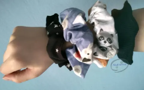 Uszyj gumkę scrunchie! Prosty poradnik DIY, nawet bez maszyny.