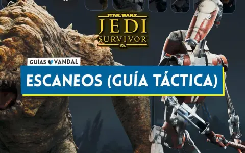 Guía táctica de escaneos en Jedi Survivor. Descubre cómo completar tu guía trofeos Jedi Survivor escaneando criaturas y droides.