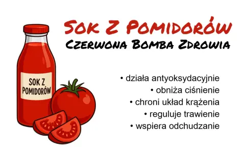 Sok pomidorowy na co dobry – odkryj jego niezwykłe korzyści zdrowotne