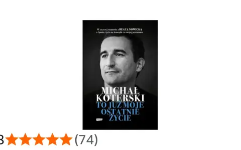 Okładka książki Michała Koterskiego "To już moje ostatnie życie". Szczera rozmowa o walce z nałogiem i drodze do przemiany.