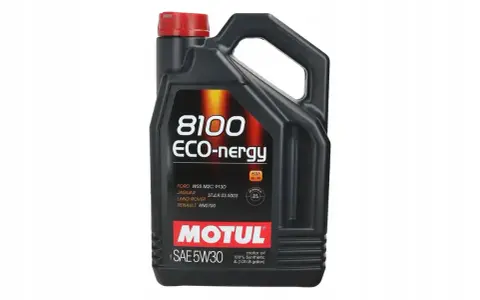 Olej Motul 8100 ECO-nergy SAE 5W30, spełniający normę ACEA A5/B5, idealny do nowoczesnych silników.