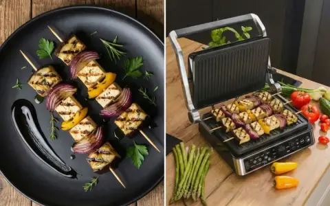 Szukasz pomysłu co na grilla? Oto pyszne szaszłyki z tofu, bakłażana, cebuli i papryki, idealne na letnie wieczory.