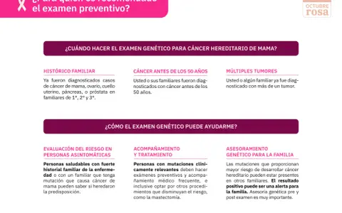 Información sobre cuándo y cómo el análisis genético de cáncer hereditario de mama puede ayudar a evaluar el riesgo familiar.