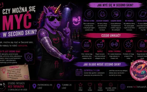 Folię Second Skin można myć, ale ostrożnie. Unikaj długich kąpieli i gorącej wody, by nie odkleić folii.