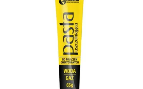 Pasta uszczelniająca Diamond do połączeń gwintowanych. Idealna, by jak uszczelnić cieknący gwint bez rozkręcania. Woda, gaz, 65g.