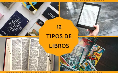 Explora 12 tipos de libros: tapa blanda, electrónicos, de consulta, ilustrados y más.