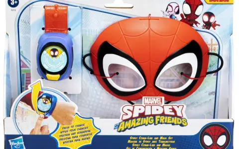 Zestaw Spidey i super kumple: maska Spider-Mana i komunikator na rękę. Idealny dla małych bohaterów!