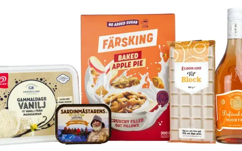 Glass, flingor, choklad, sardiner och dryck. Vissa produkter kan innehålla emulgeringsmedel farligt för hälsan.