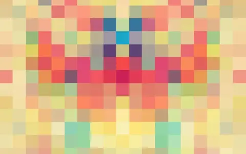 Schema di pixel colorati, un'immagine sgranata che evoca un senso di nostalgia e mistero, come un ricordo sfocato.