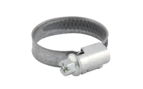 Abrazaderas para mangueras de metal, con tornillo para ajustar.