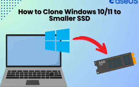 Jak przenieść system na dysk SSD? Grafika pokazuje laptop z systemem Windows i dysk SSD, na który system jest przenoszony.