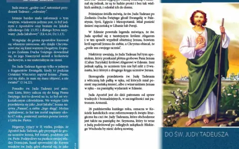 Modlitwa za małżeństwo w kryzysie do św. Judy Tadeusza, patrona spraw trudnych.