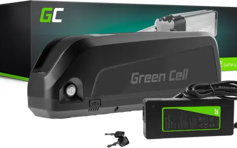 Bateria Green Cell do e-bike. Która bateria lepsza litowo jonowa czy litowo polimerowa? Zestaw z ładowarką i kluczykami.