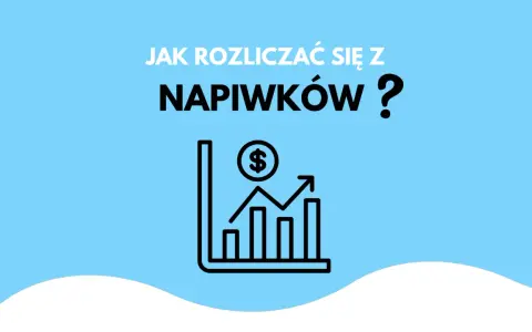 Jak rozliczyć napiwki płacone kartą? Wykres z symbolem dolara i rosnącą strzałką pokazuje wzrost dochodów.