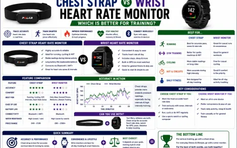 Chest strap heart rate monitors work by detecting electrical signals from the heart. They offer accurate data for serious training.