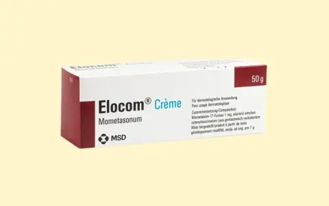 Opakowanie maści Elocom 50g, zawierającej mometasonum, stosowanej w leczeniu schorzeń dermatologicznych.