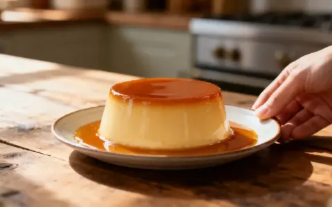 Un délicieux crème caramel, prêt à être dégusté. Une recette simple pour un dessert parfait.