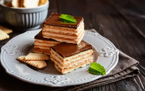 Pastelitos de galleta con dulce de leche y chocolate, un postre casero que recuerda a la abuela en España.