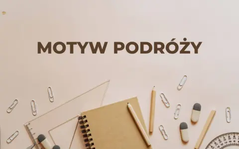 Motyw podróży w literaturze. Notatnik, ołówki, linijka i spinacze sugerują planowanie wypraw i zapisywanie wrażeń.