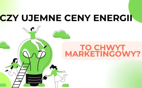 Czy ujemne ceny energii to chwyt marketingowy? Grafika przedstawia ludzi wspinających się po drabinie do wielkiej żarówki.