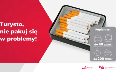 Turyści, pamiętajcie, ile kawy można przewieźć przez granicę. Na zdjęciu papierosy: 40 sztuk autem/pociągiem, 200 sztuk samolotem/statkiem.