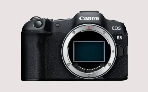 Canon EOS R8, świetny aparat kompaktowy, który często pojawia się w rankingach.