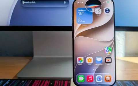 Ein iPhone zeigt Widgets für Wetter, Uhr und Kamera. Die Frage "was kann Siri alles" wird durch die vielen Apps und die Suchleiste auf dem iMac im Hintergrund angedeutet.