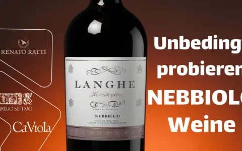 Flasche Nebbiolo Wein von Renato Ratti, Aurelio Settimo und CaViola. Unbedingt probieren!