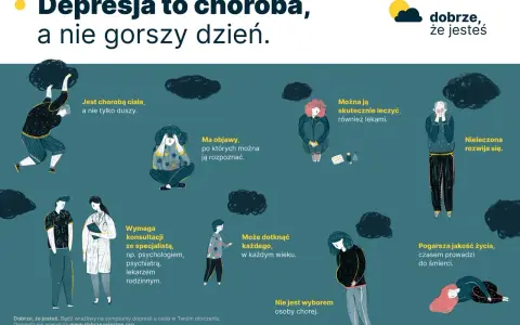 Depresja to choroba, nie gorszy dzień. Ilustracje pokazują, jak pomóc sobie i bliskim, gdy pojawią się objawy.