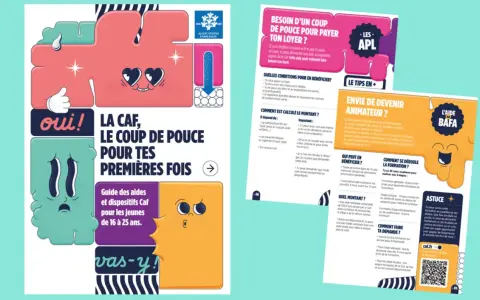 Guide des aides de la CAF pour les jeunes. Aide au logement, BAFA, et plus encore. La CAF, le coup de pouce pour tes premières fois.