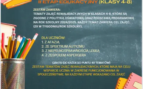Tematy zajęć rewalidacyjnych do dziennika, które naprawdę działają
