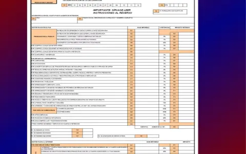 Formulario 103: Declaración de retenciones. Detalla pagos en el país y al exterior, sirviendo para el cálculo del impuesto a la renta.