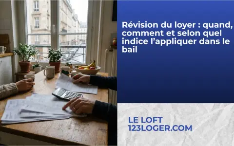 Deux personnes calculent une augmentation de loyer sur une table en bois, avec une calculatrice et des documents.