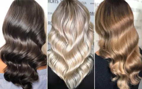 Drei Frisuren: dunkles Braun, Platinblond und Honigblond. Welche Haarfarbe passt zu mir?