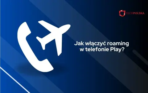 Ikona telefonu i samolotu. Tekst: Jak włączyć roaming w telefonie Play?