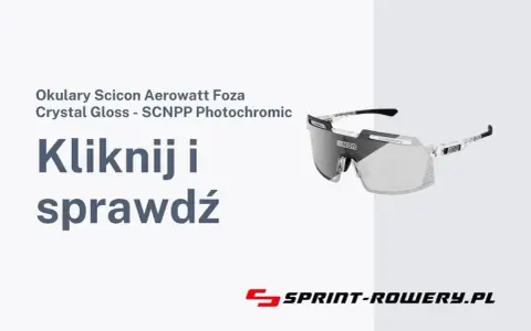 Okulary sportowe Scicon Aerowatt z soczewkami fotochromowymi.