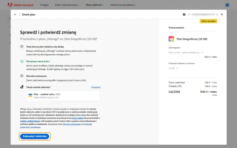 Jak anulować subskrypcję Photoshop i uniknąć dodatkowych opłat