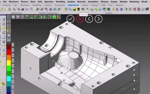 Model 3D w systemach CAE, narzędzia do analizy i projektowania form.