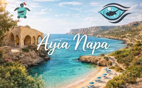 Piękna zatoka z turkusową wodą, piaszczysta plaża z leżakami i parasolami, ruiny budowli i klify. Ayia Napa atrakcje zapraszają!