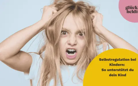 Wütendes Kind mit zerzaustem Haar. Wann werden Kinder ruhiger? Selbstregulation bei Kindern: So unterstützt du dein Kind.