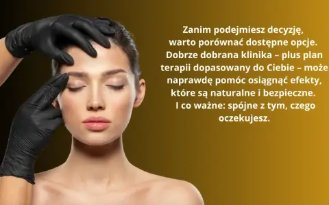 Dłoń w czarnej rękawiczce delikatnie dotyka twarzy kobiety.
