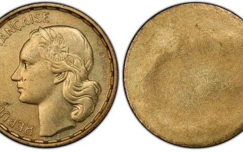 Pièce de 50 francs 1952, République Française. La valeur de cette pièce est recherchée par les collectionneurs.