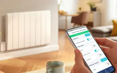Contrôlez votre radiateur avec l'application mobile. Le **Voltalis fil pilote** vous permet de gérer les programmes et modes de chauffage à distance.