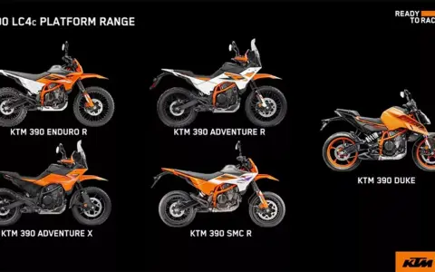 Le moto KTM 390: Enduro R, Adventure R, Adventure X, SMC R e Duke. L'altezza sella della KTM 390 Adventure è ideale per ogni avventura.